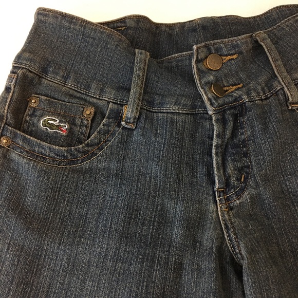 Vintage LACOSTE Jeans mid rise crop capri denim - Picture 5 of 16